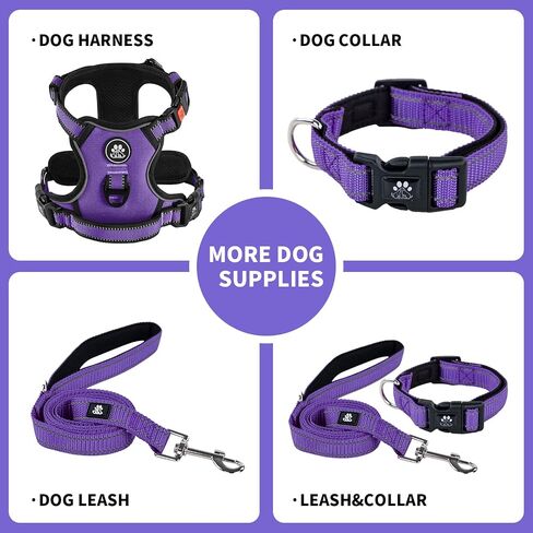 NESTROAD Heavy Duty Dog Leash with 2 Padded Handles,High Reflective Threads Rope Dog Leash with Poop Bag Holder for Small,Medium and Large Dogs Walking(5FT,Black) in Saudi Arabia
