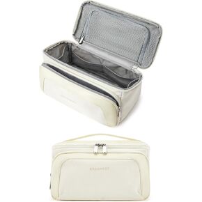 BAGSMART Toiletry Bag for Men, Wide Opening Travel Bag for Toiletries, Dopp Kit Water Resistant Shaving Hygiene Bag for Bathroom Shower, Toiletries Accessories,Travel Essentials-Black