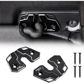 Upgraded Sun Visor Repair Kit, JOYTUTUS 2 PCS Aluminum Alloy Sun Visor Clips Compatible with Wrangler JK 2018, JL 2018-2023, 2020-2023 Gladiator, Used for Repairs Vehicle Sagging Sun Visor