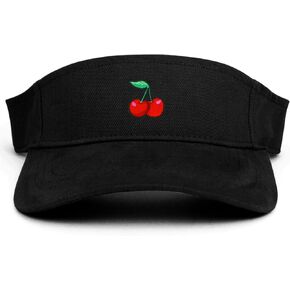 Cherry Patch Cotton Adjustable Visor Cap