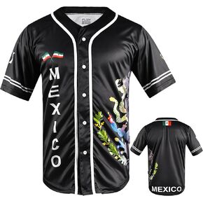 fox & fury Black Baseball Jerseys Mexico, Guatemala, El Salvador, Honduras, Venezuela, Puerto Rico, Brazil, Cuba, Nicaragua