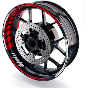 17" Wheel Rim Decals Wheel Stickers Compatible with MT-07 MT-09 MT-10 FZ07 FZ09 FZ10 YZF R7 R6 YZF R1 1000 Tracer XSR 900 18 19 20 21 22 White
