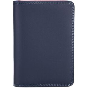 mywalit Travel Passport Cover - Leather, 3 Card, Note Sections, Transparent Passport Sleeve