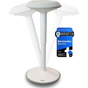 Standing Desk Stool Chair, Height Adjustable Stool 21-31 inch for office and classroom, swivel stool, Anti-Slip Bottom Ergonomic Wobble Stool with Rocking Motion, Black