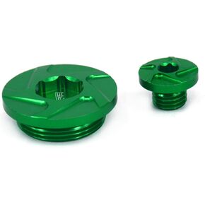 Motorcycle Engine Timing Replacement Plug Bolts CNC Compatible To KX250F 2011-2018 KX250 2019 KX450F 2009-2018 KLX450R 2008-2015 KX KLX 250 450 11-18 09-18 08-15 Dirt Bike Green