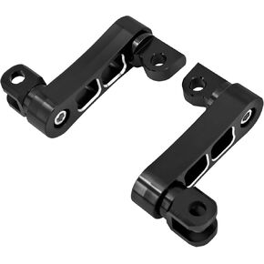 Motorcycle Adjustable Footpegs Highway Pegs Male Mount Foot Peg Clamp Support Extensions Bracket Fit For Harley Sportster Dyna Softail Touring Road King Street Glide Road Glide