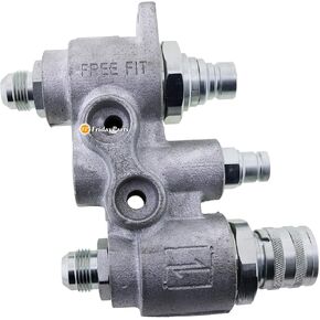 FridayParts 48mm 4BD4FH Hydraulic Coupler Block 7246783 Compatible for Bobcat Skid Steer Loade S175 S205 S250 T250