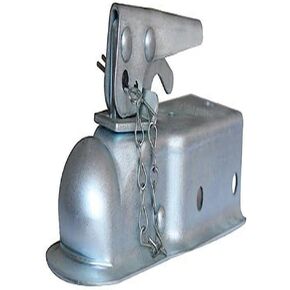 Husky 87071 1-7/8" Ball 2.5" Width Straight Coupler with Chain , Grey