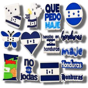 14Pcs Honduras Flag Shoe Charms, Shoe Decoration Party Gifts For Boys Girls Kids Women, Men