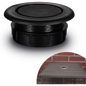 Patio Table Umbrella Hole Ring Plug Cap Set - Black Replacement Parts for Patio Umbrella & Table Stabilizer Insert for Outdoor Parasol Table Umbrella Table Tray Included