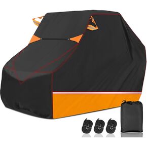 Premium UTV Cover Outdoor Waterproof All-Weather Protection Cover Compatible with Polaris RZR Can-Am Yamaha Honda Kawasaki Suzuki,and More,134" x 70" x 75"(2-3 Seater Plus)