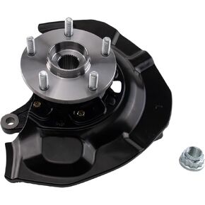 TRQ Front Left Steering Knuckle Assembly Compatible with 07-12 Lexus ES350 07-17 Toyota Camry