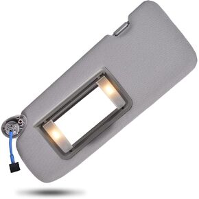 Sun Visor Driver Left Side Compatible with Honda CRV CR-V 2017 2018 2019 2020 2021 2022 Sunshade Number 83280TLAA12ZB Color: Gray