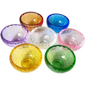Tibetan Buddhist Water Offering Bowls - Mini Offering Bowls, Set of 7,Water Offering Bowls, Tibetan Buddhist Supplies Offering Bowls for Yoga Meditation Altar, 2.36" Diameter