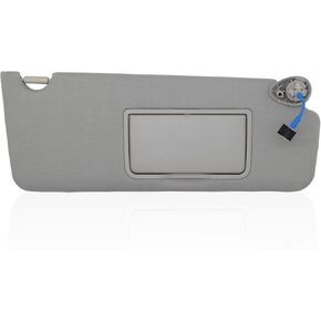 Driver Left Side Sun Visor Compatible with Honda Pilot 2017-2021 Honda Ridgeline 2018-2020 Replacement Sun Shade # 83280-TG7-A12ZB (Gray)