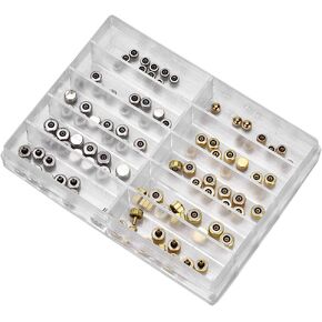 Watch Parts, Watch Repair Kit, Watch Crown Spare Parts Stainless Steel Watch Crown Watch Assorted Gold Flat Head Crowns Accessory Watch Repair Tools & Kits Watch Tools for Watchmaker
