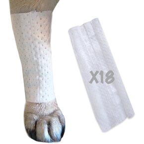 Protective Sleeve Tubular Cover - Bandages - for Dogs Cats & Other Pets First Aid Wound Care Non-Adhesive Disposable Breathable Water Resistant 7 Strips (yields 14-21 Covers) (XXX-Small)