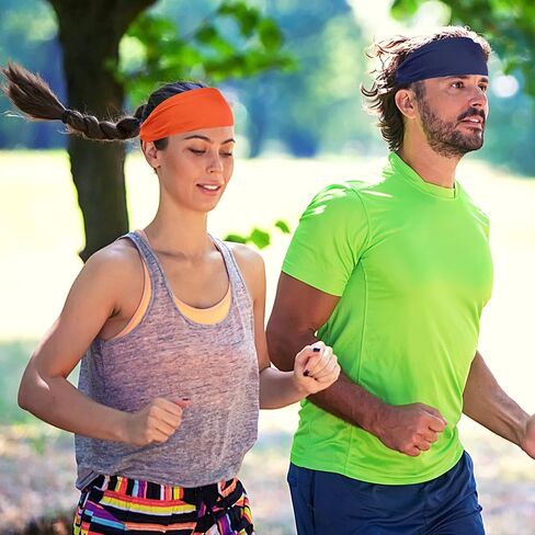 Kenz Laurenz Performance Headband Moisture Wicking Athletic Sports Head Band Wide Head band Sweatband - Workout, Soccer, Softball, Basketball in Saudi Arabia