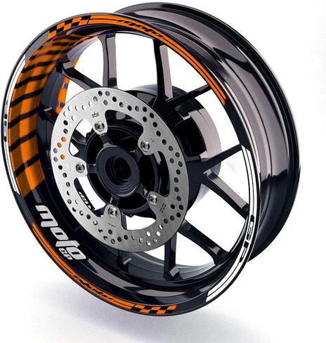 17" Wheel Rim Decals Wheel Stickers Compatible with MT-07 MT-09 MT-10 FZ07 FZ09 FZ10 YZF R7 R6 YZF R1 1000 Tracer XSR 900 18 19 20 21 22 White in Saudi Arabia