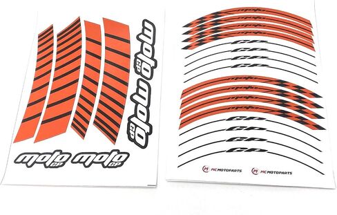 17" Wheel Rim Decals Wheel Stickers Compatible with MT-07 MT-09 MT-10 FZ07 FZ09 FZ10 YZF R7 R6 YZF R1 1000 Tracer XSR 900 18 19 20 21 22 White in Saudi Arabia