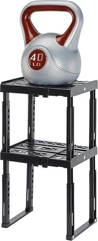 Tools-for-School Height & Width Adjustable Locker Shelf - Strong ABS Plastic - Width Adjusts from 8"-12.5" & Height Adjusts from 10"-14" - Patented Design - BEWARE OF CHEAP IMITATIONS - 2 Pack (Black) in Saudi Arabia