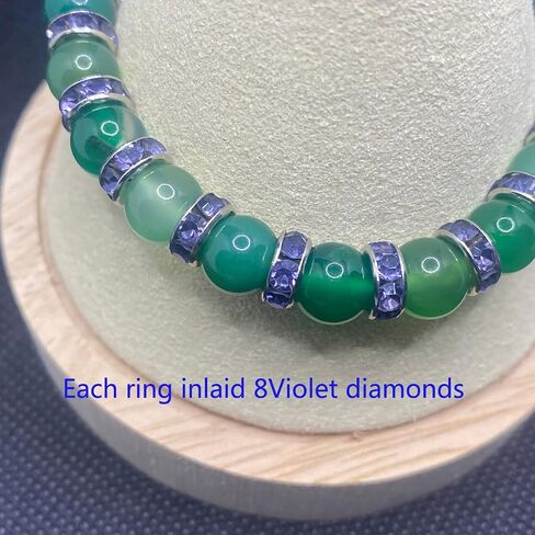 Green Agate Bracelet money attraction Chakra Bracelet, bead bracelet, brings money wealth rich bracelet, prosperity and good luck, Stone, Agate in Saudi Arabia