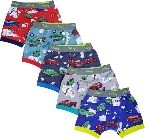 Dohaeris Boys Boxer Briefs Set of 5 Cotton Soft Panties Toddler Kids 3 pcs pack Briefs Multipack in Saudi Arabia