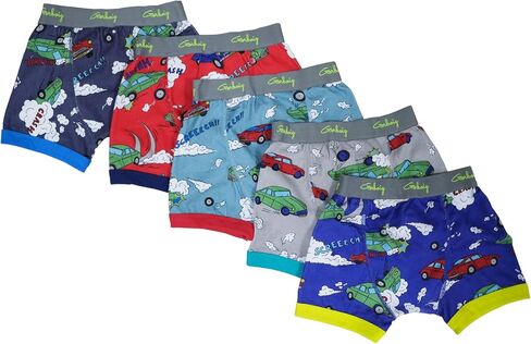 Dohaeris Boys Boxer Briefs Set of 5 Cotton Soft Panties Toddler Kids 3 pcs pack Briefs Multipack in Saudi Arabia