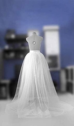 Womens Long Tulle Tutu Skirts Y2k High Waist Sheer Mesh Dress Bandage Overskirt for Wedding, Party, Cocktail, Prom in Kuwait