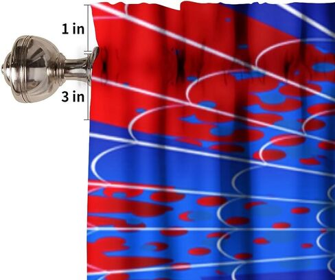 Spider Web Boys Blue Kitchen Curtain Valances Window Kids Girls Teens Rod Pocket Small Valance Treatments for Halloween Decoration Bedroom Bathroom,1 Panel,54" x 18" in Kuwait