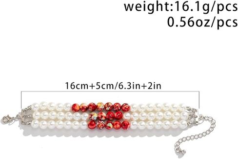 ALoveSoul Halloween Layered Pearls Victorian Style Gothic Blood Drops Tassel Collar Necklace/Bracelet/Earrings in Saudi Arabia
