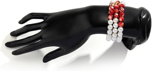 ALoveSoul Halloween Layered Pearls Victorian Style Gothic Blood Drops Tassel Collar Necklace/Bracelet/Earrings in Saudi Arabia