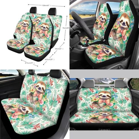 13 Pieces Frog Flower Car Accessories Full Set Includes Car Seat Cover Steering Wheel Shoulder Seat Belt Pads Cup Holder Chapstick Holder Keychain Decor in Saudi Arabia