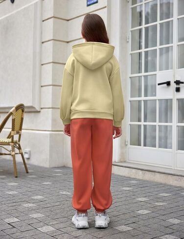 Arshinet Girls 2 Piece Outfits Hoodie Sweatsuit Sets Oversized Sweatshirt and Baggy Fall Fashion Sweatpant with Pockets in Saudi Arabia
