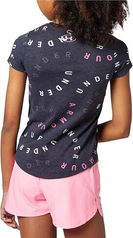 تيشيرت بأكمام قصيرة ورسومات Wordmark للفتيات من Under Armour in Saudi Arabia