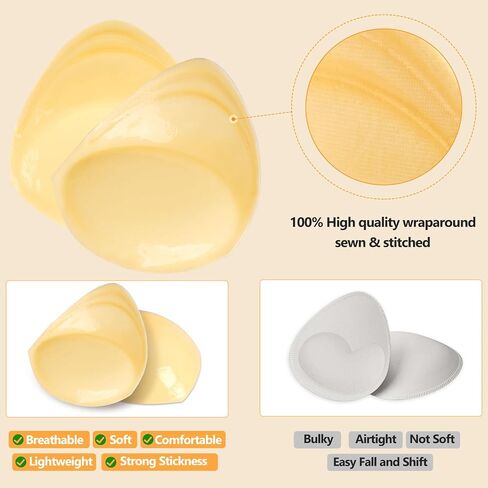 Self-Adhesive Insert Bra Pads,Women Waterproof Triangle Invisible Croppable Push-up Breast Cup Lifter in Saudi Arabia