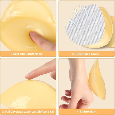 Self-Adhesive Insert Bra Pads,Women Waterproof Triangle Invisible Croppable Push-up Breast Cup Lifter in Saudi Arabia