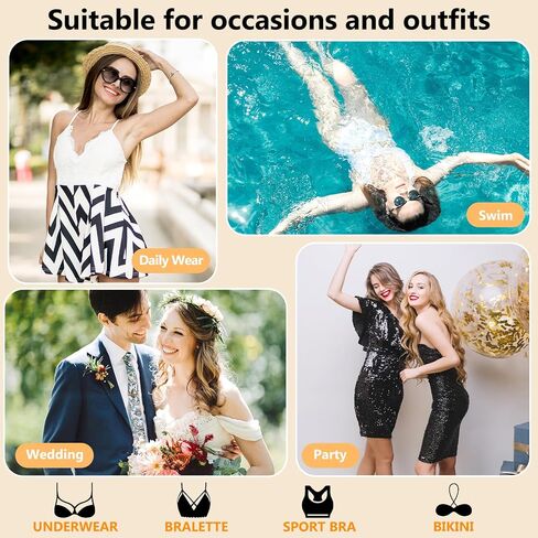 Self-Adhesive Insert Bra Pads,Women Waterproof Triangle Invisible Croppable Push-up Breast Cup Lifter in Saudi Arabia