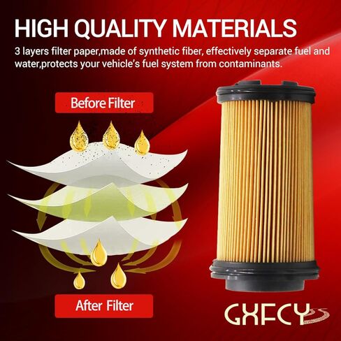 UF101 فلتر وقود شاحنة اليوريا يستبدل 5303604 47364243 1457436033 21376693 21516229 D295 21673812 97177027 E103UD295 23381562 RE554498 متوافق مع Ford New Holland Iveco ISB ISX15 6.7 كبير (عبوة من 6) in Kuwait