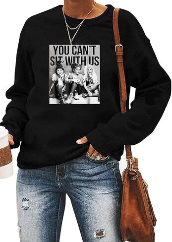 Ykomow Halloween Witches Brew SweatShirt for Women Sanderson Sisters Shirt Funny Halloween Cat Sweaters in Kuwait