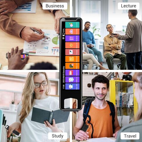 Translator Pen Scanner, Scan Reader Pen, Text to Speech Reading Pen, 134 Languages Translator Device with take a picture, Text Extract, Portable Real-time Translation Pen Scanner (White) in Saudi Arabia