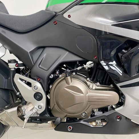 مجموعات كاملة من مجموعات البراغي الانسيابية العالمية، أدوات تثبيت مناسبة لـ GSXR600 750 1000 GSX1300R CBR600RR 1000RR CBR1100XX، YZF R3 R6 R1، NINJA 300 650R، ZX-6R ZX-10R ZX-14 (أسود) in Kuwait