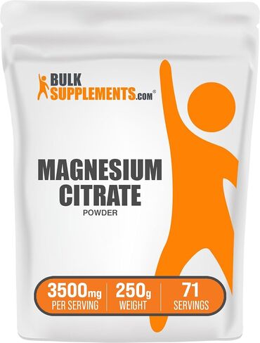 BulkSupplements.com مسحوق سيترات المغنيسيوم - مكمل المغنيسيوم، ملين سيترات المغنيسيوم، سيترات المغنيسيوم 400 ملغ - سيترات المغنيسيوم النقي، خالي من الغلوتين - 3500 ملغ لكل وجبة، 1 كجم (2.2 رطل) in Saudi Arabia