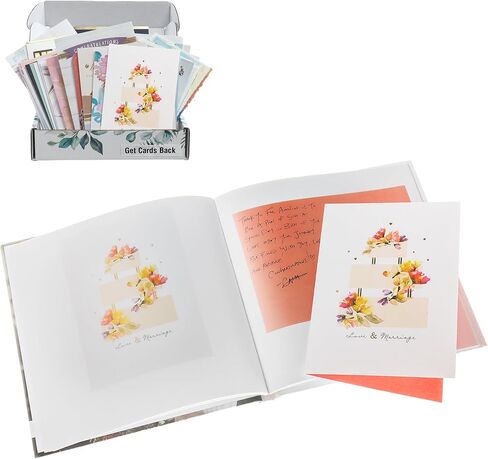 Cards By Artkive Wedding Card Keepsake Album - We Transform Your Cards into a Keepsake Premium Organizer Book, Combine with Uploaded photos, Save the Date, Menus and other detail (Get Cards Back) in Saudi Arabia