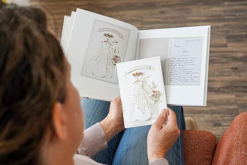 Cards By Artkive Wedding Card Keepsake Album - We Transform Your Cards into a Keepsake Premium Organizer Book, Combine with Uploaded photos, Save the Date, Menus and other detail (Get Cards Back) in Saudi Arabia