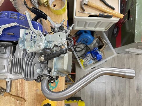 Exhaust Header Pipe for Predator 196cc 212cc GX160 GX200 Tillotson 212, Bilt hard 7HP 212cc Engine Go Kart Colorful in Saudi Arabia