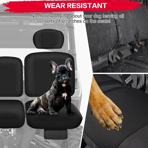 Defender Seat Covers with Storage Pockets - Waterproof PU Coatin Compatible with 2016-2024 Can Am Defender All Models, Split Bench Seat Covers for UTV, Defender Accessories in Saudi Arabia