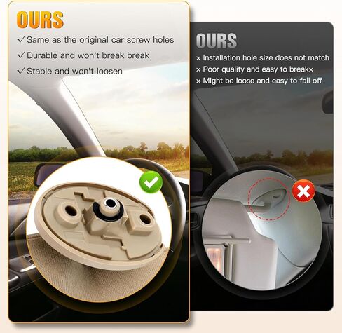 Left & Right Sides Sun Visor Without Sunroof Fit for 2005 2006 2007 2008 2009 2010 2011 2012 2013 2014 for Toyota Tacoma Beige Sunvisor Replace 74320-04180-E1, 74320-04181-E1, 74320-AD060-E0 in Saudi Arabia