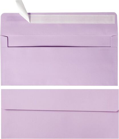 50 Pack #10 Business Envelopes Self Seal 4x9 Standard Envelopes for Business, Invoices, Letter Mailing, 4 1/8 x 9 1/2 Inches (Cream Color, 4.13 x 9.49) in Kuwait