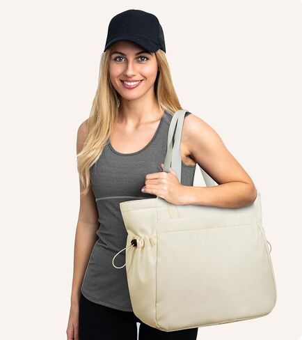 Marvolia Large Tote Bag for Women - Lightweight Travel Tote Handbags Work Tote Bags with Zipper for Gym Travel Work in Saudi Arabia